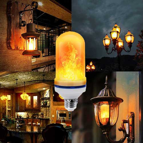 LED žarnica z učinkom plamena